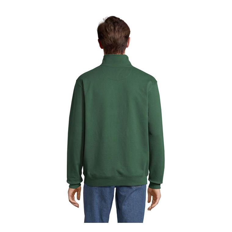 Hanorac cu fermoar CONRAD Verde sticlă XL