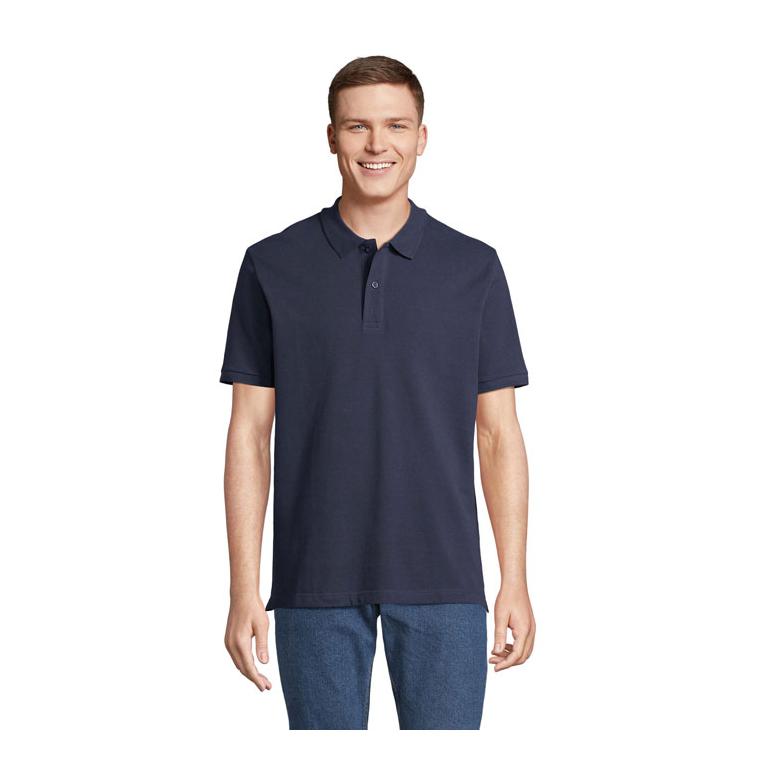 Tricou Polo bumbac organic 210 g PEGASE French Navy