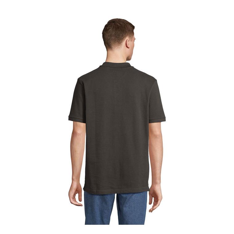 Tricou Polo bumbac organic 210 g PEGASE Negru 2XS