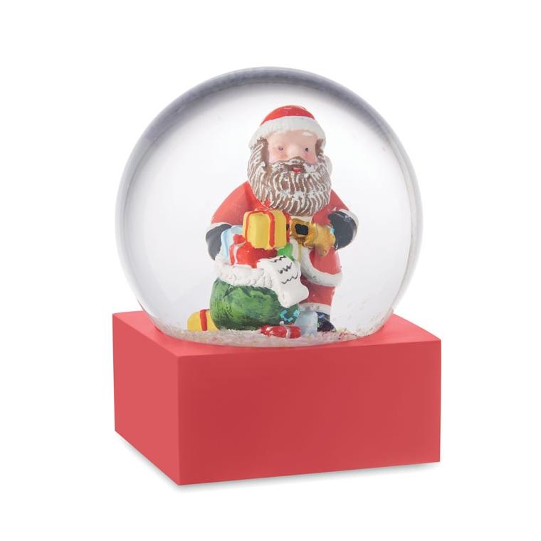 Ornament fulgi zăpadă sticlă SANTISIMO Roșu