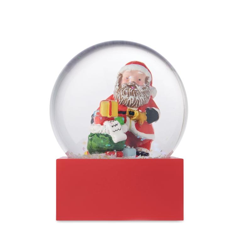 Ornament fulgi zăpadă sticlă SANTISIMO Roșu