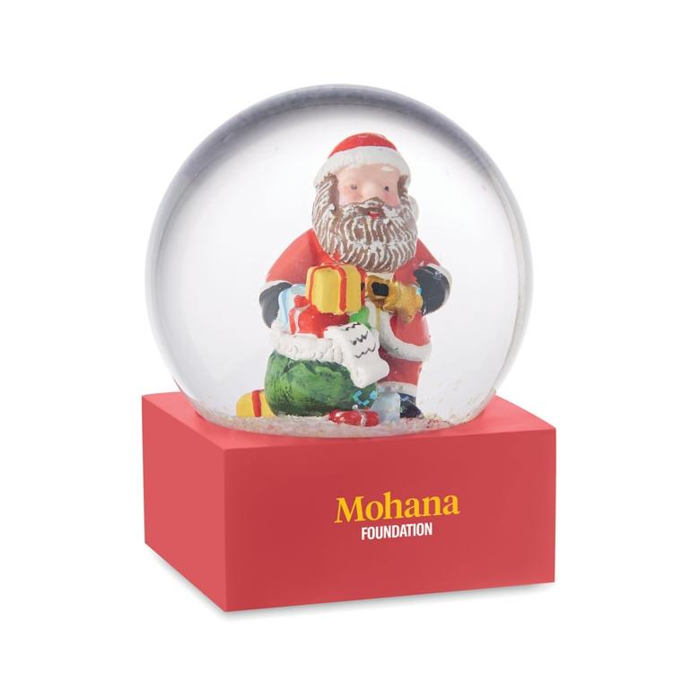 Ornament fulgi zăpadă sticlă SANTISIMO Roșu