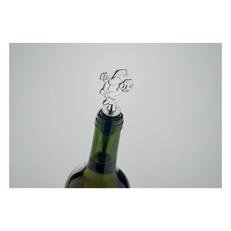 Dop sticle cu motiv de Crăciun ALTO Argintiu mat