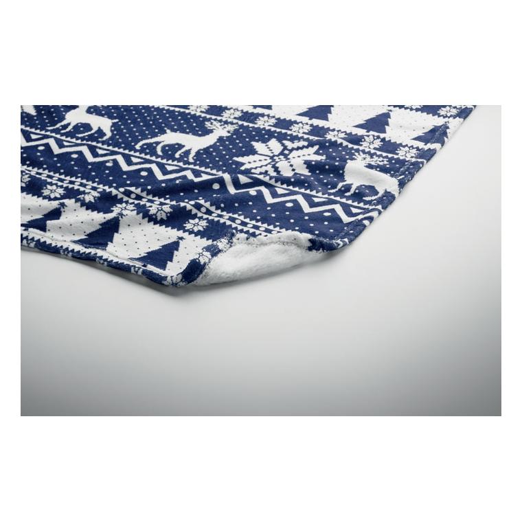 Pătură fleece RPET 190 gr/m² TOSTI Albastru