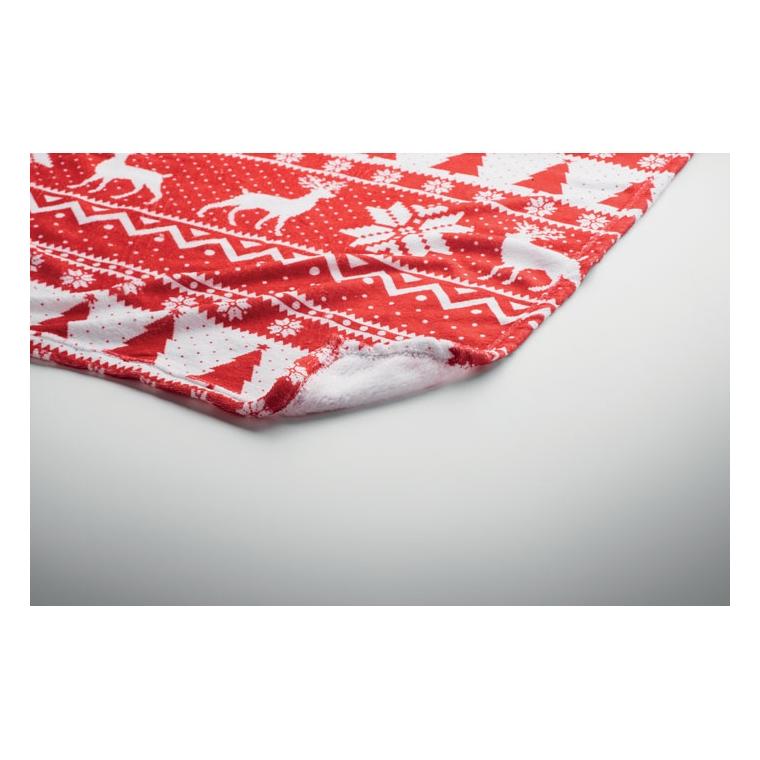 Pătură fleece RPET 190 gr/m² TOSTI Roșu