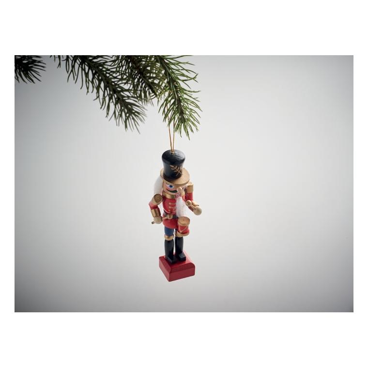 Ornament mic spărgător de nuci JOLLY Roșu