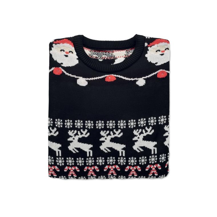 Pulover LED  Crăciun S/M SHAMIS Negru