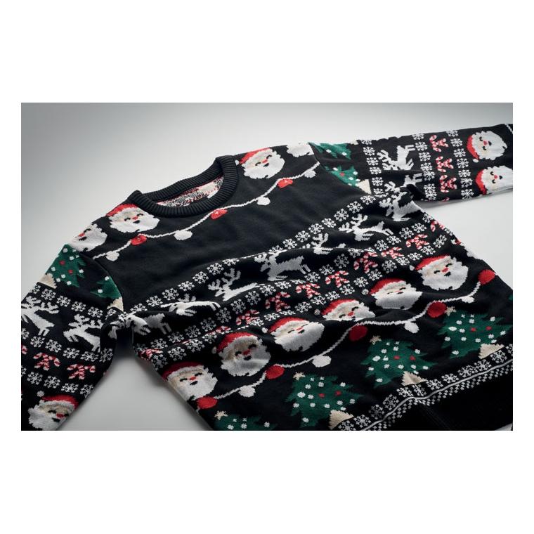 Pulover LED  Crăciun S/M SHAMIS Negru