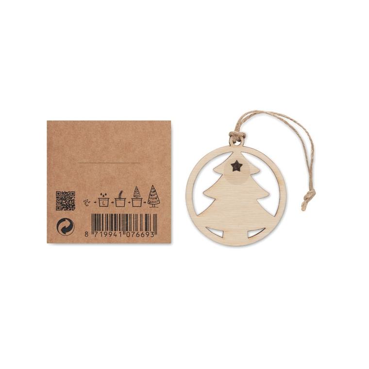 Ornament în formă de brad ARSEED Natur