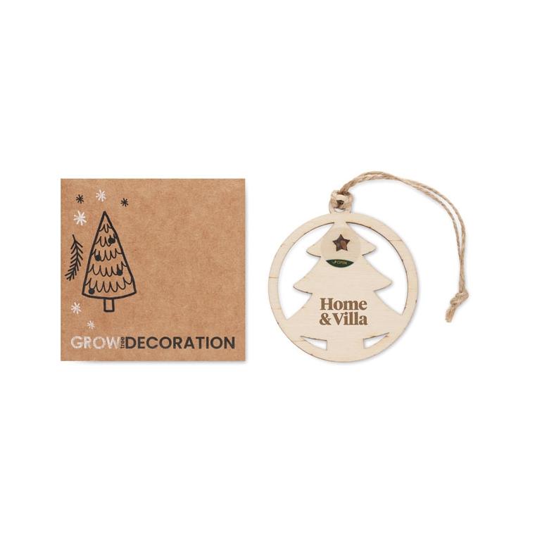 Ornament în formă de brad ARSEED Natur