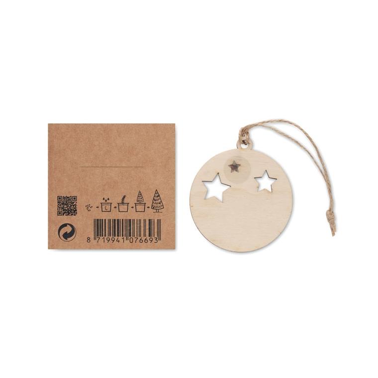 Ornament în formă de minge ROSEED Natur