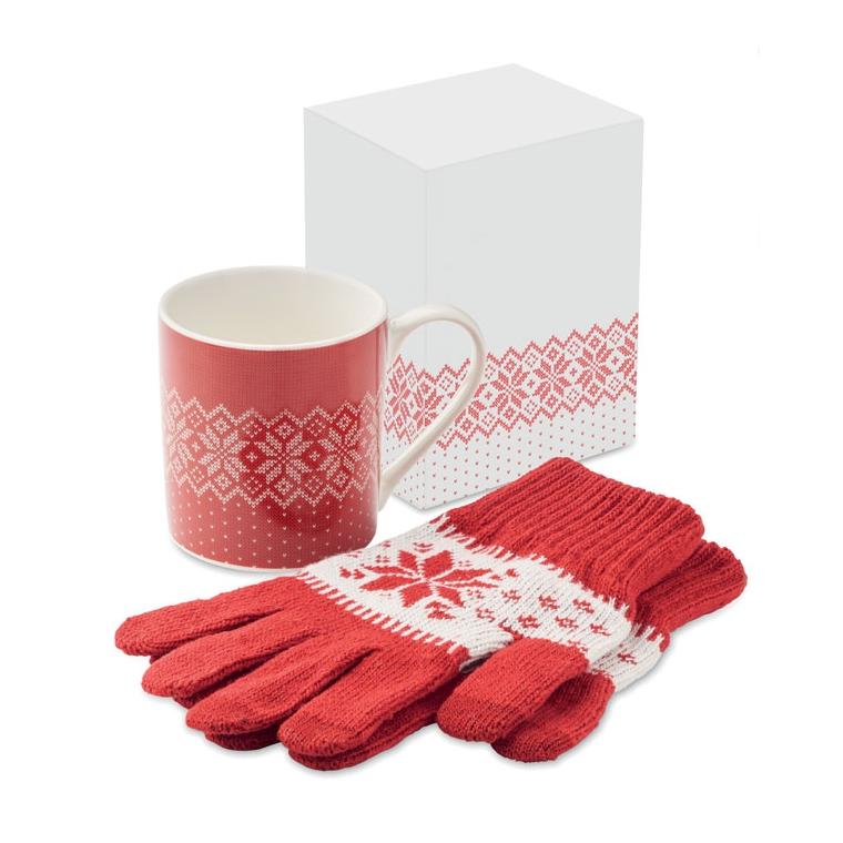 Set de căni cadou de iarnă COPITO SET Roșu