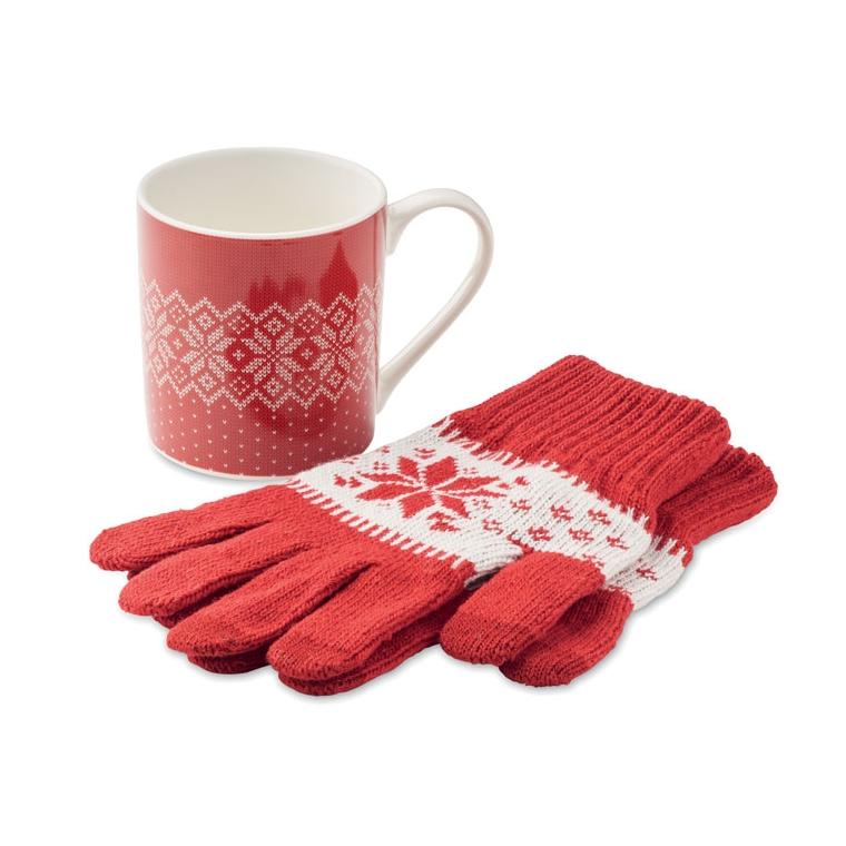 Set de căni cadou de iarnă COPITO SET Roșu