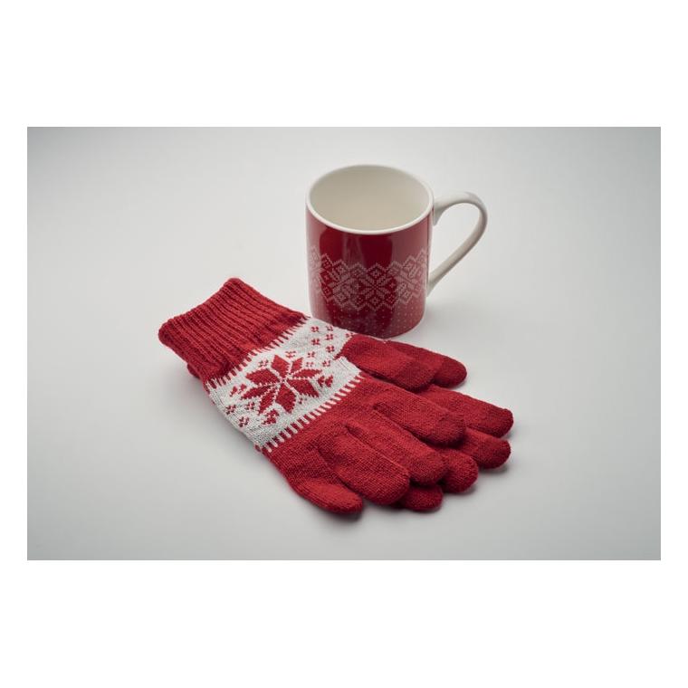 Set de căni cadou de iarnă COPITO SET Roșu