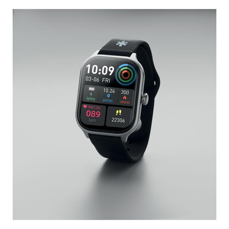 Ceas inteligent fără fir IRTO Argintiu