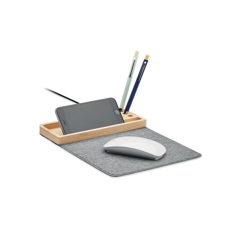 Încărcător wireless bambus 15W PANDU Natur