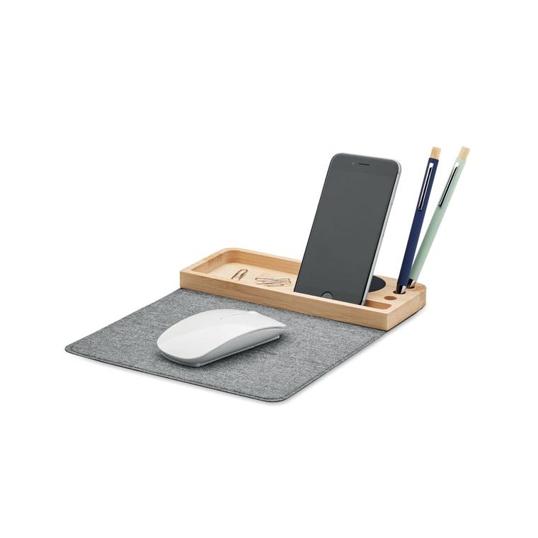 Încărcător wireless bambus 15W PANDU Natur