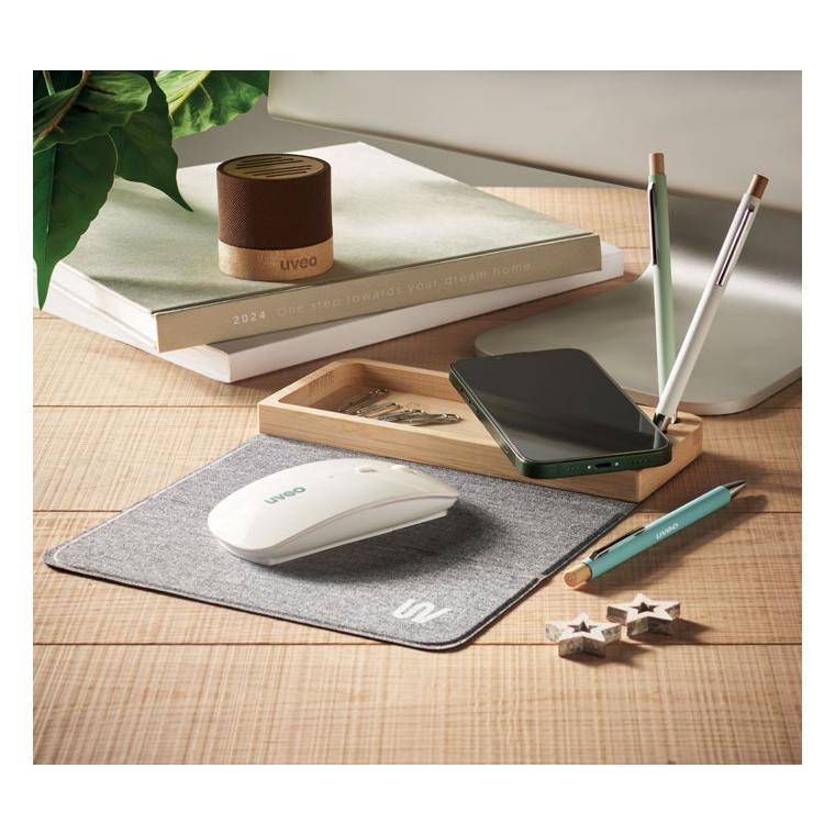 Încărcător wireless bambus 15W PANDU Natur