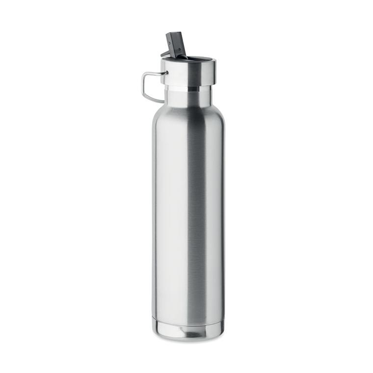 Sticlă cu perete dublu 660 ml RIFLOW Argintiu mat