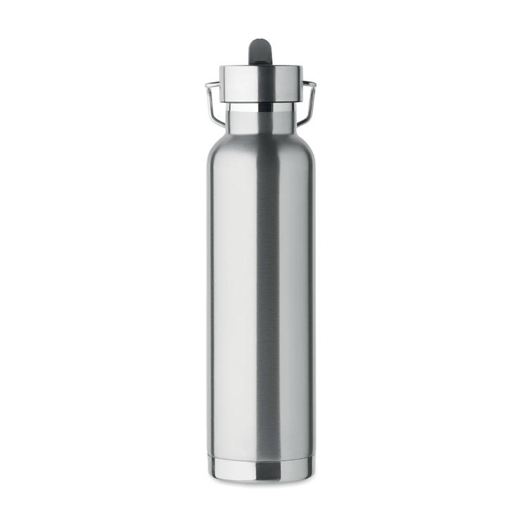 Sticlă cu perete dublu 660 ml RIFLOW Argintiu mat