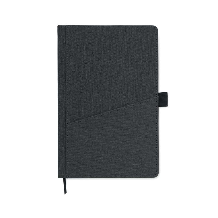 Agendă A5 PU buzunar frontal CINCO Negru