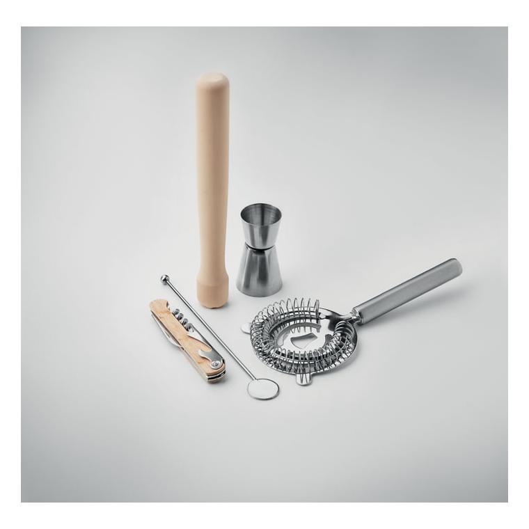 Kit de cocktailuri din 5 piese MAI TAI Bej