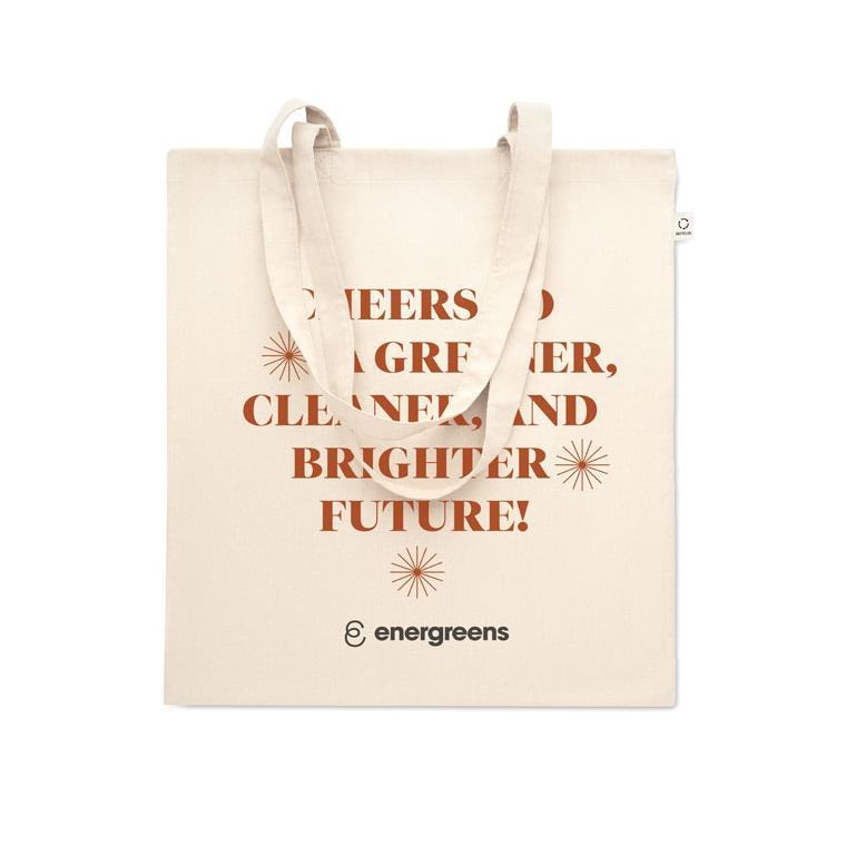 Sacosă din bumbac reciclat VIVEKA Bej