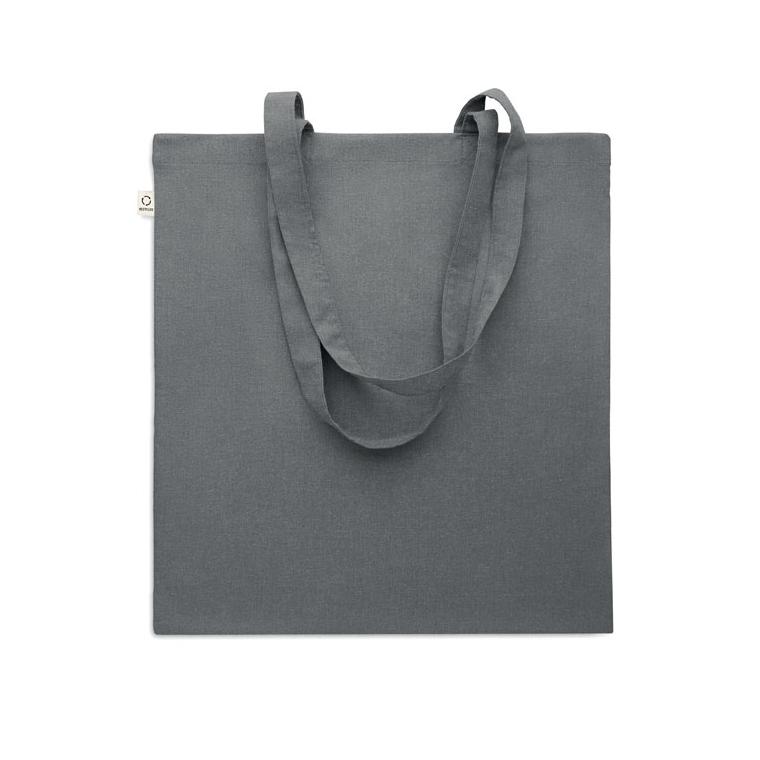 Sacosă din bumbac reciclat VIVEKA COLOUR Gri închis