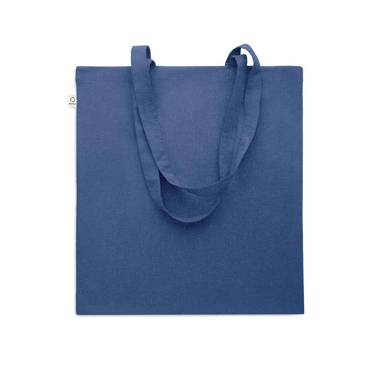 Sacosă din bumbac reciclat VIVEKA COLOUR Albastru regal