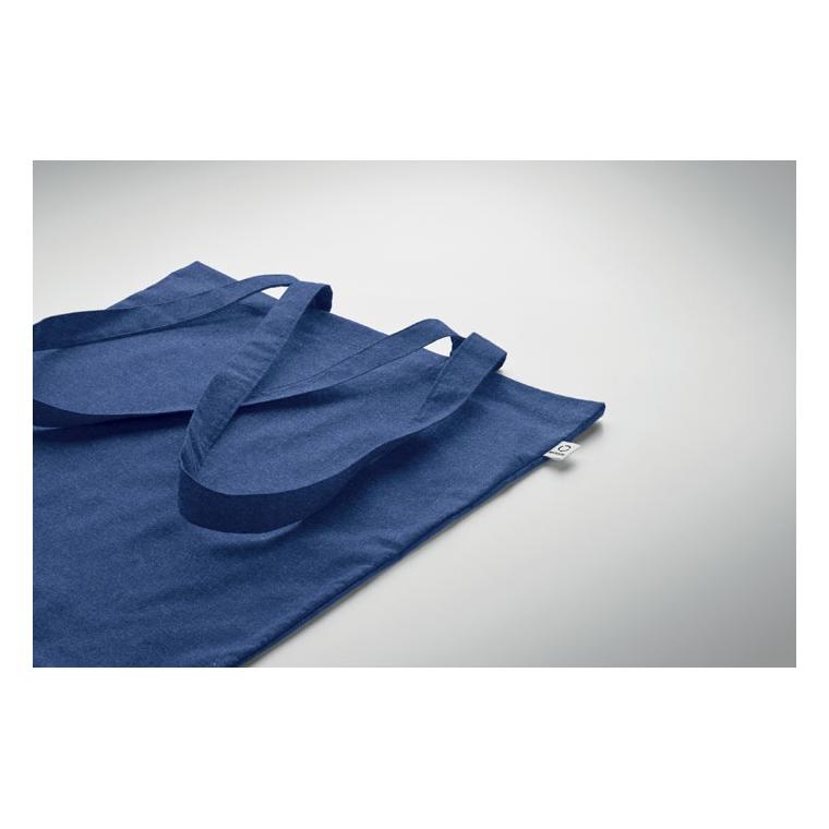 Sacosă din bumbac reciclat VIVEKA COLOUR Albastru regal