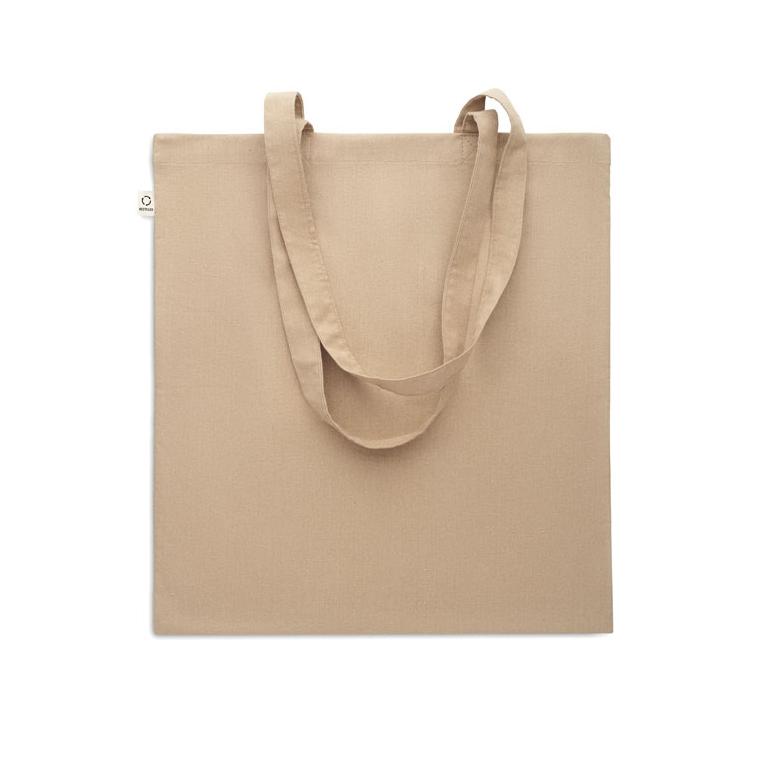 Sacosă din bumbac reciclat VIVEKA COLOUR Kaki