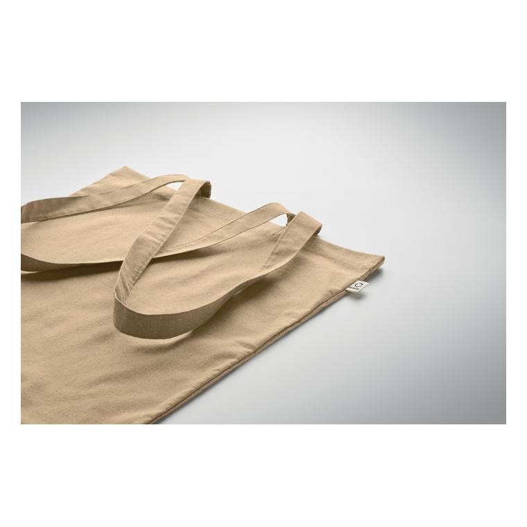 Sacosă din bumbac reciclat VIVEKA COLOUR Kaki