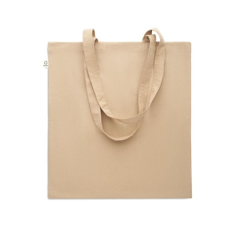 Sacosă din bumbac reciclat VIVEKA COLOUR Kaki