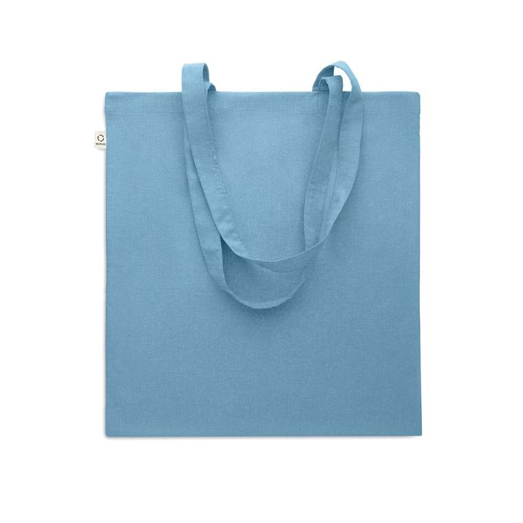 Sacosă din bumbac reciclat VIVEKA COLOUR Albastru regal