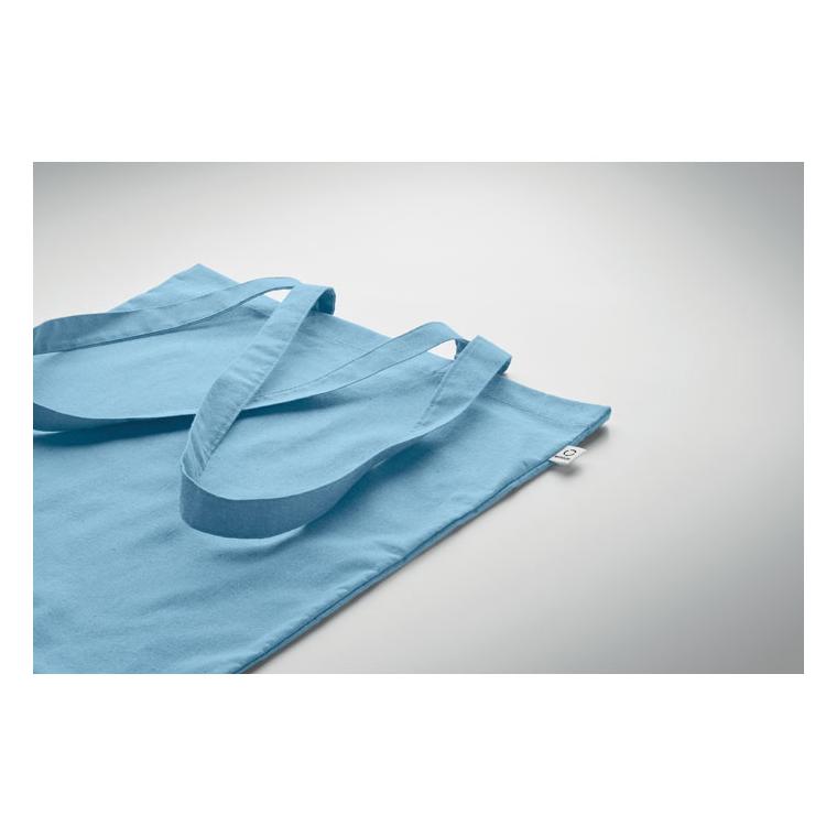 Sacosă din bumbac reciclat VIVEKA COLOUR Albastru regal