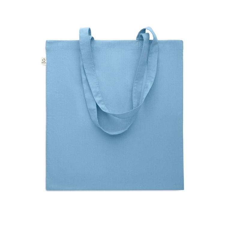 Sacosă din bumbac reciclat VIVEKA COLOUR Albastru regal