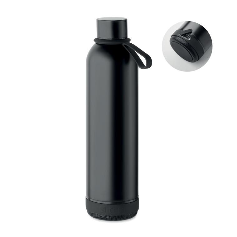 Sticlă cu perete dublu 500ml MUSEY Negru