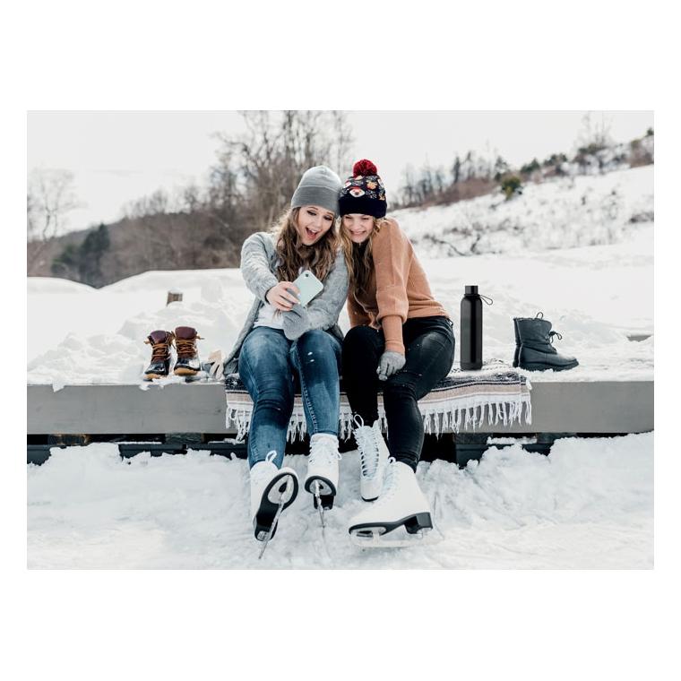 Sticlă cu perete dublu 500ml MUSEY Negru