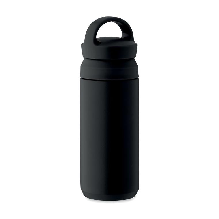 Sticlă cu perete dublu 320 ml ONYX Negru