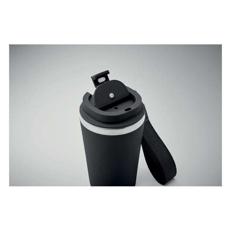 Pahar cu perete dublu 350 ml TOPAZ Negru