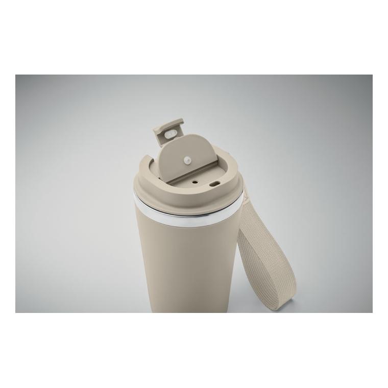 Pahar cu perete dublu 350 ml TOPAZ Bej