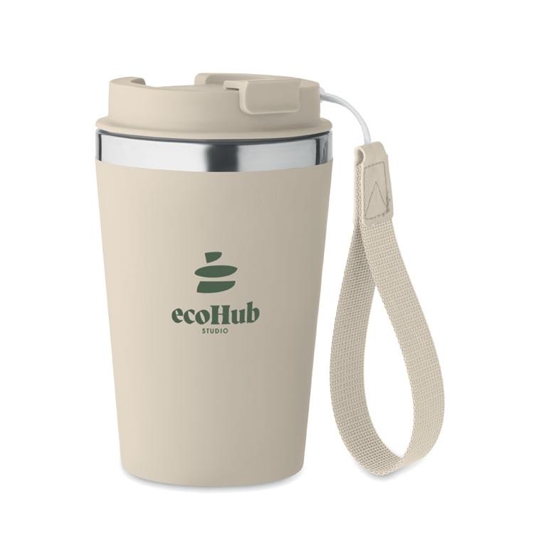 Pahar cu perete dublu 350 ml TOPAZ Bej