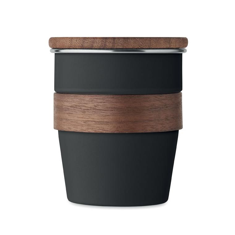 Pahar un singur perete 350 ml WALNUT Negru