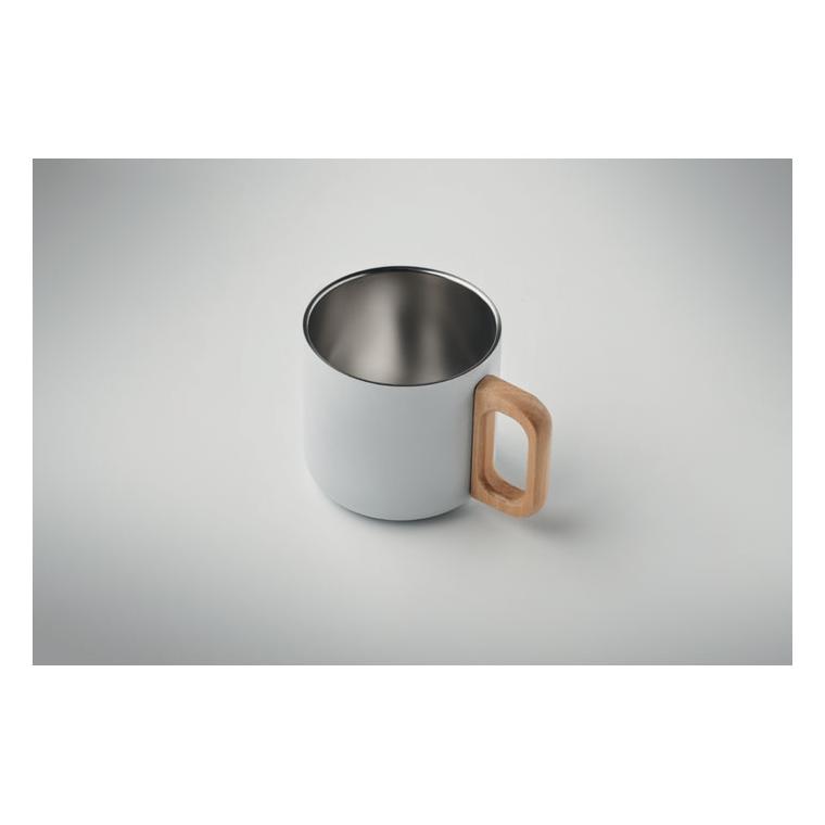 Cană cu perete dublu 350 ml ACERO Alb