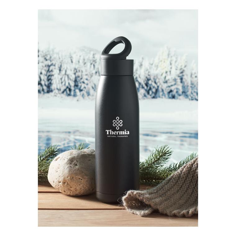 Sticlă termo cu perete dublu CALEFRIO Negru