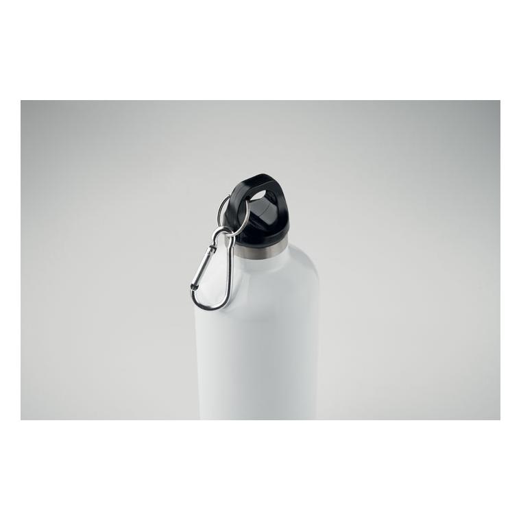 Sticlă cu perete dublu 500 ml CARABI Alb