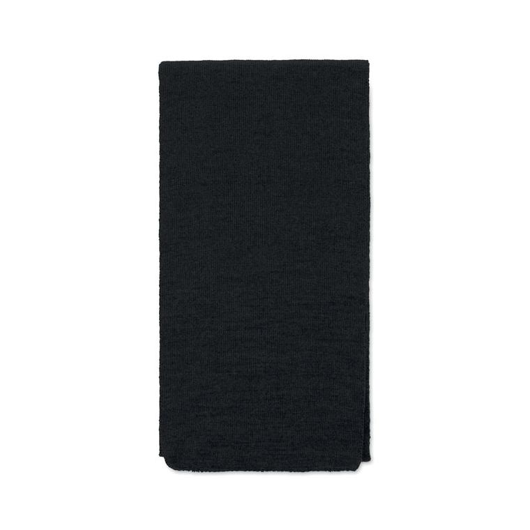 Eșarfă din poliester RPET RAFY Negru