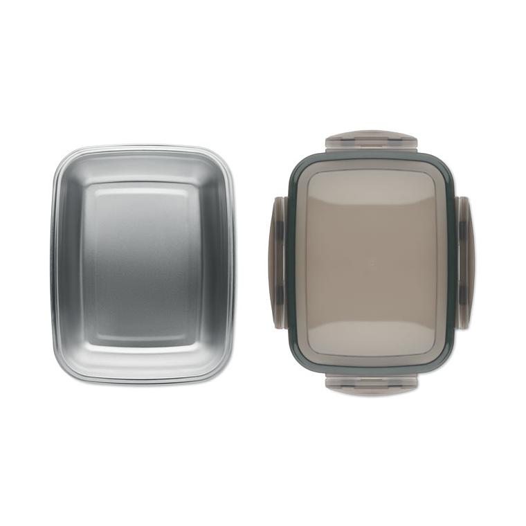 Cutie de prânz 1500 ml LOX PLUS Gri transparent