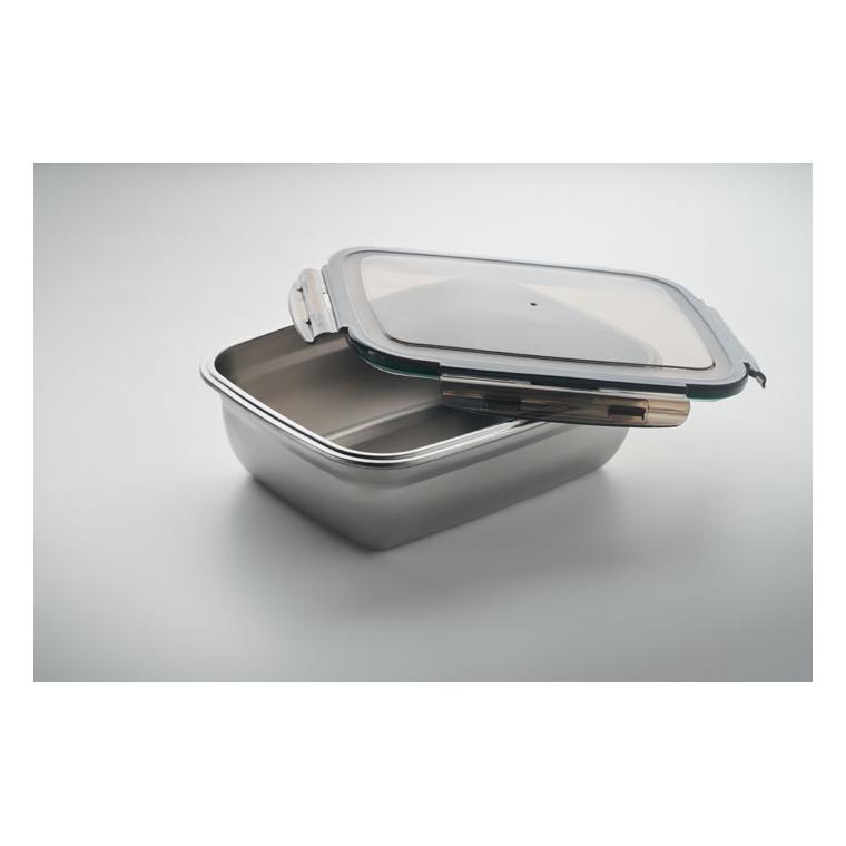 Cutie de prânz 1500 ml LOX PLUS Gri transparent