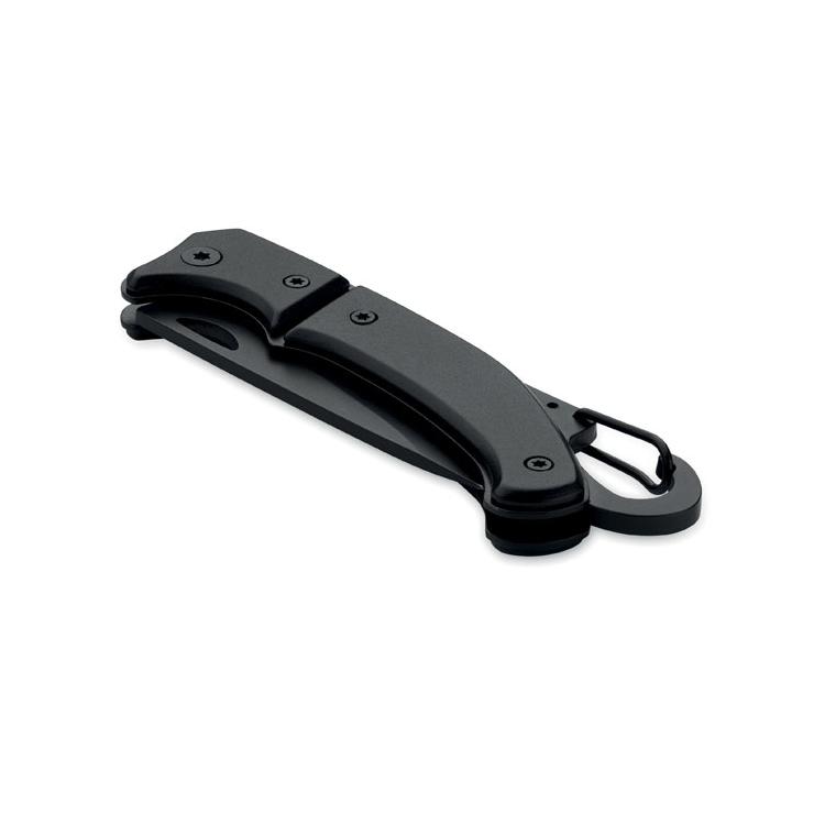 Cuțit pliabil din aluminiu FIFE Negru